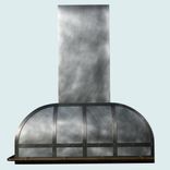 Zinc Range Hood With Continuous Pot Rail 2 small