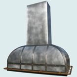Zinc Range Hood With Continuous Pot Rail 3 small