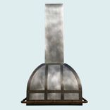 Zinc Range Hood With Continuous Pot Rail 4 small