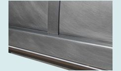 Zinc Range Hood With Zinc Straps & Stainless Pot Rail 5 small