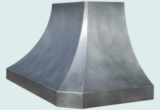 Zinc Range Hood With Light Patina Finish 4 small