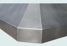 Zinc Range Hood With Light Patina Finish 5 small