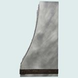 Zinc Range Hood With Hammered Steel Straps 4 small