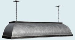 Zinc Range Hood With Hanging Mounts & Steel Straps 1 small