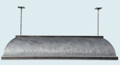 Zinc Range Hood With Hanging Mounts & Steel Straps 2 small