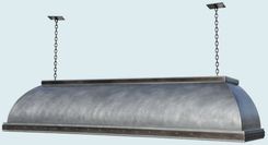 Zinc Range Hood With Hanging Mounts & Steel Straps 3 small