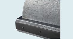 Zinc Range Hood With Hanging Mounts & Steel Straps 4 small