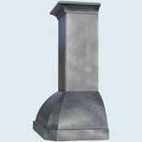 Zinc Range Hood With Tall Stack 4 small