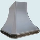 Stainless Range Hood With Angled Top & Steel Strap 1 small