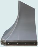 Stainless Range Hood With Angled Top & Steel Strap 4 small
