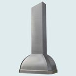 Stainless Range Hood With Angled Stack Top 2 small