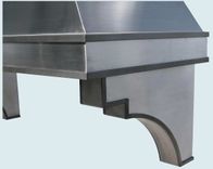 Stainless Range Hood With Corbels & Steel Straps 4 small