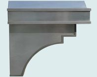 Stainless Range Hood With Corbels & Steel Straps 5 small