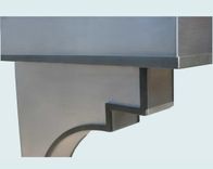Stainless Range Hood With Corbels & Steel Straps 6 small