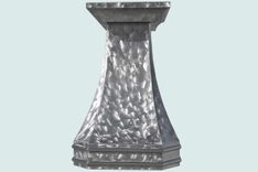 Stainless Range Hood With Rounded Band Moldings 3 small