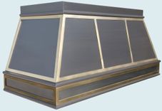 Stainless Range Hood With Brass Straps 2 small
