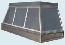 Stainless Range Hood With Brass Straps 3 small