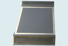Stainless Range Hood With Brass Straps 4 small