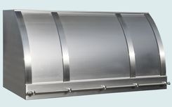 Stainless Range Hood With Stainless Straps & Rail 1 small