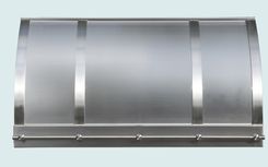 Stainless Range Hood With Stainless Straps & Rail 2 small