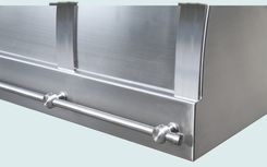 Stainless Range Hood With Stainless Straps & Rail 4 small