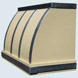 Buttermilk Range Hood With Zinc Straps 3 small