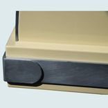 Buttermilk Range Hood With Zinc Straps 4 small