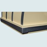 Buttermilk Range Hood With Zinc Straps 5 small