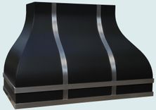 Black Range Hood With Stainless Straps 1 small