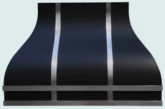 Black Range Hood With Stainless Straps 2 small