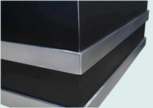 Black Range Hood With Stainless Straps 4 small