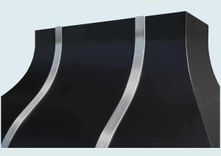 Black Range Hood With Stainless Straps 5 small