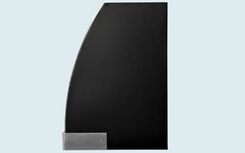 Black Range Hood With Stainless Straps & Rivets 4 small