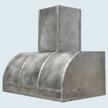 Pewter Range Hood With Pewter Straps 2 small