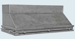 Steel Range Hood With Stack & Square Pot Rails 1 small