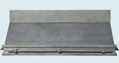 Steel Range Hood With Stack & Square Pot Rails 2 small