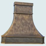 Bronze Range Hood With Hammered Band Insert 1 small