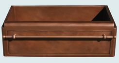 Copper Sink With Towel Bar & Raised Apron 1 small