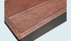 Copper Sink With Sloped Interior & Random Hammering 4 small