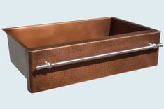 Copper Sink With Stainless Towel Bar 3 small