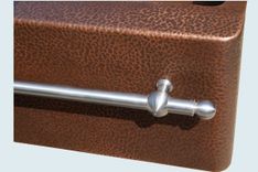 Copper Sink With Stainless Towel Bar 4 small