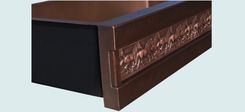 Copper Sink With Running Horses & Dark Patina 5 small