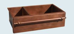 Copper Sink With Copper Towel Bar 2 small