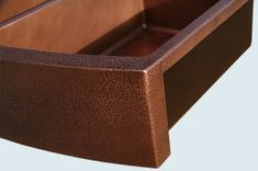 Copper Sink With Curved Apron & Hammering 4 small