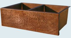 Copper Sink With Hammered Apron 2 small