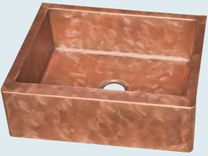 Copper Sink With Apron & Butterfly Finish 3 small