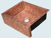 Copper Sink With Apron & Butterfly Finish 4 small