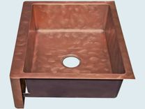 Copper Sink With Apron & Butterfly Finish 5 small