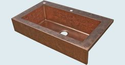 Copper Sink With Apron & Full Hammering 2 small