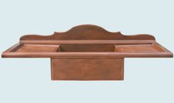 Copper Sink With French Backsplash & Drainboards 1 small